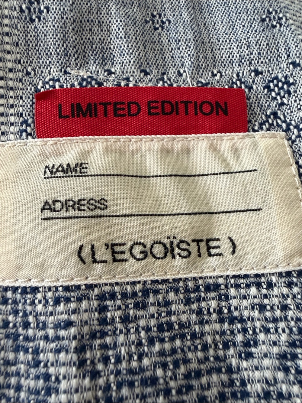L’Egoiste blue patchwork vest - Picture 7 of 10